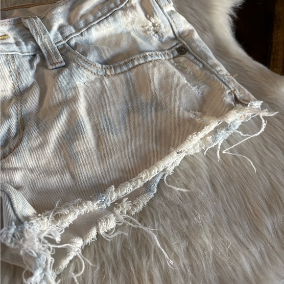 Hollister Women's Faded Blue Jean Shorts - Picture 5 of 10